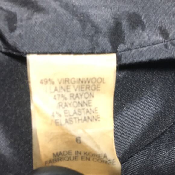 Elie Tahari Pencil Skirt Virgin Wool Blend Mini Gray Career Wear Women's 6 Work - Picture 5 of 9